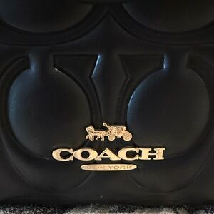 Coach Signature Embossed Maggie Tote
